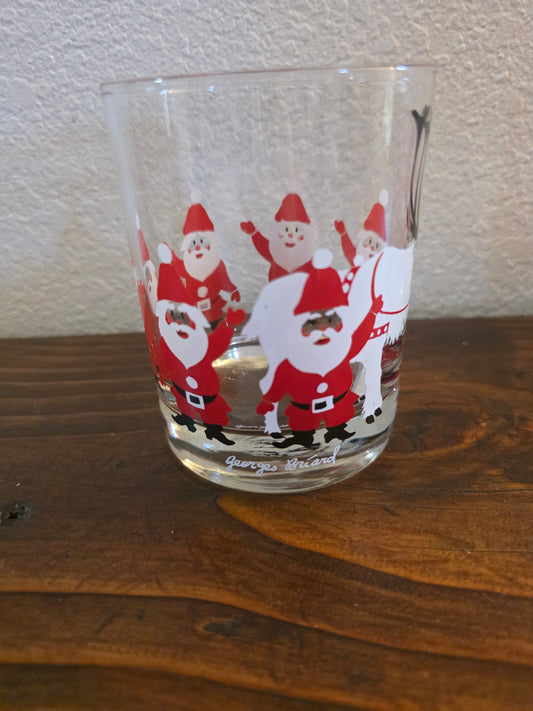 Georges Briard Santa Rock Bar Glass