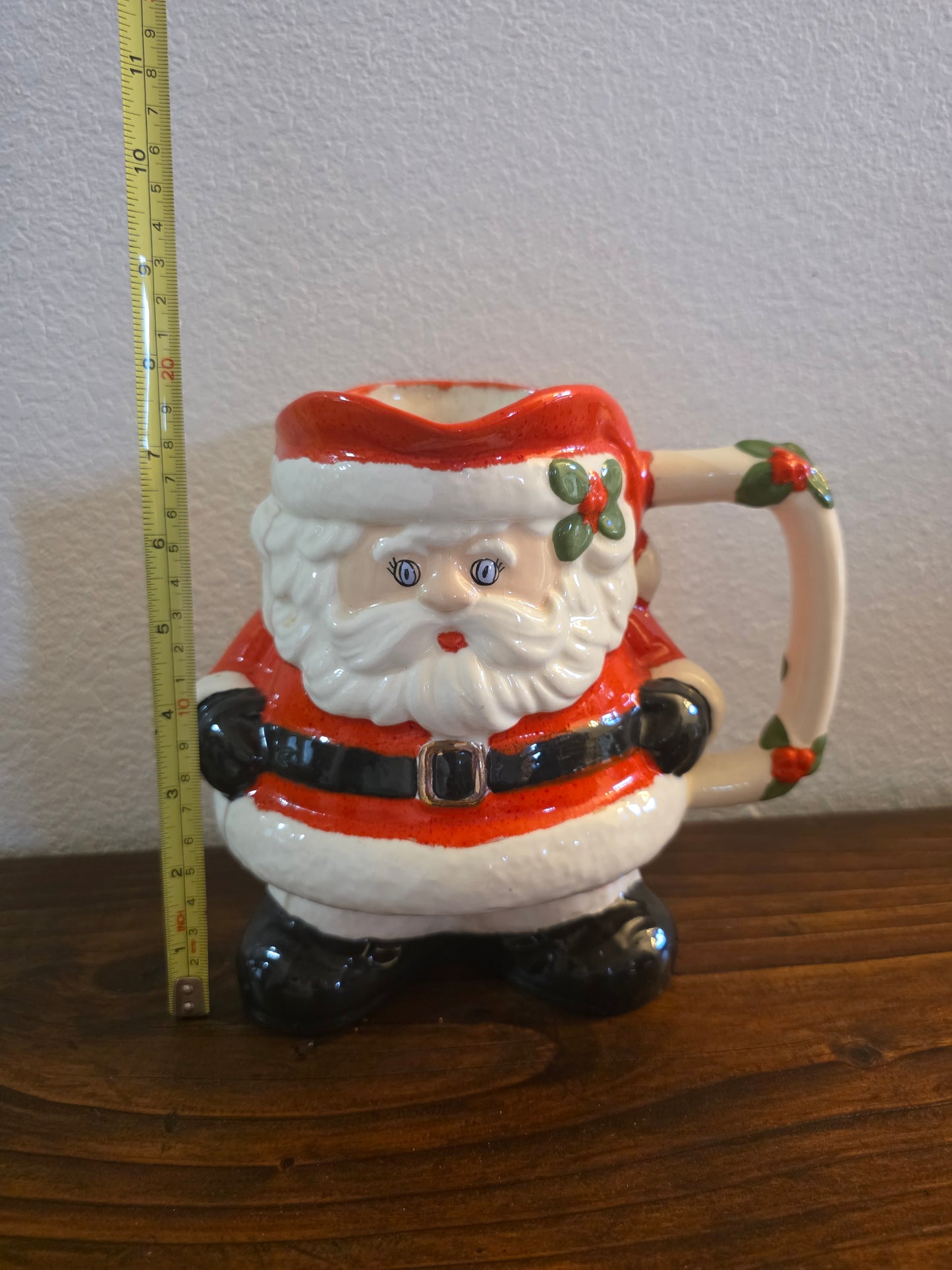 Ceramic Santa Pitcher