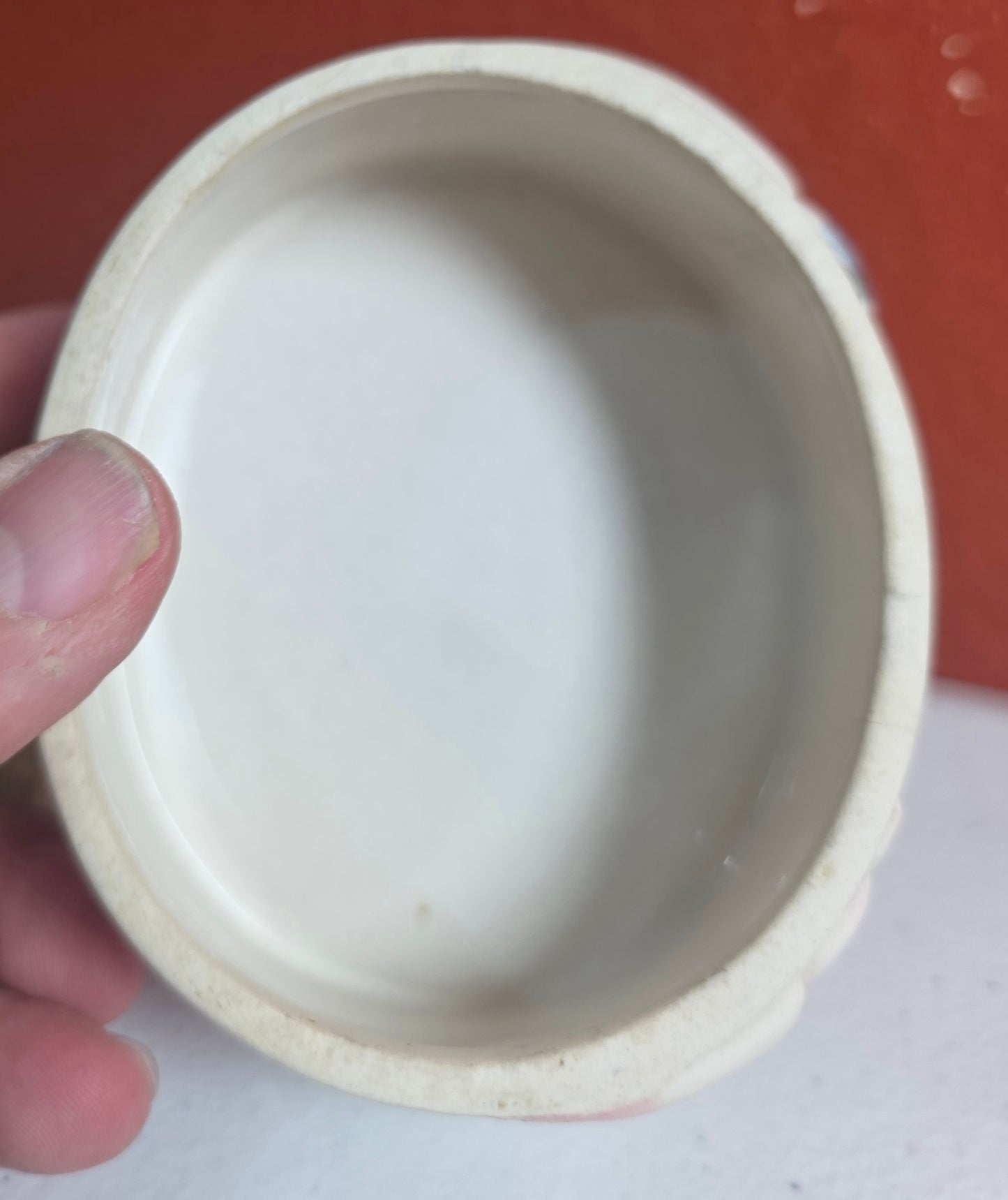 Vintage Ceramic CHOPPER HOPPER Denture Holder