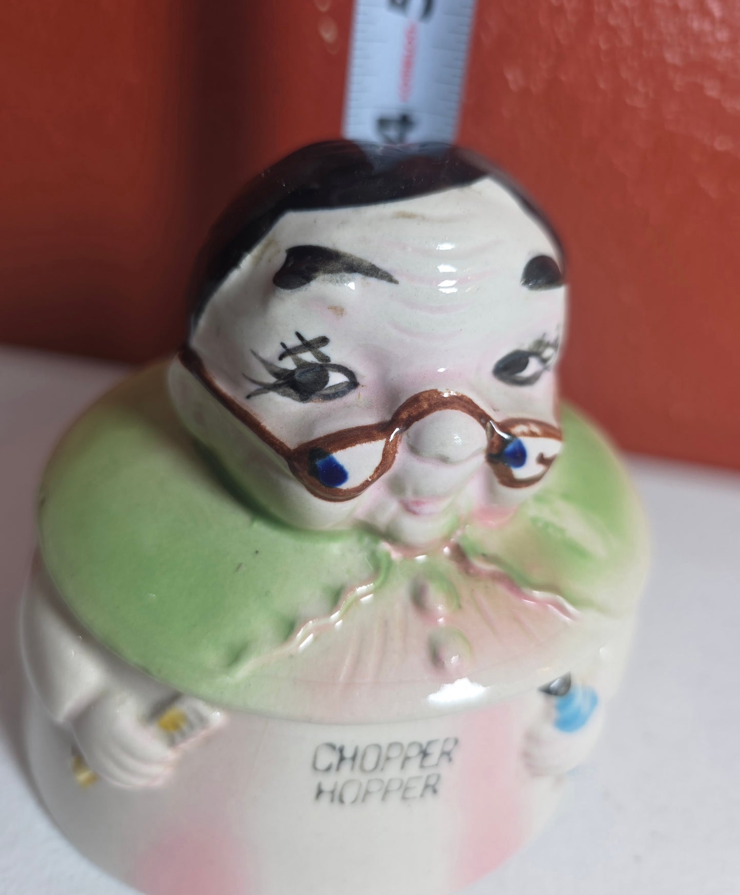 Vintage Ceramic CHOPPER HOPPER Denture Holder