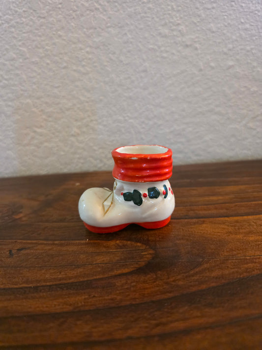 1950s Japan Holly Santa Boot
