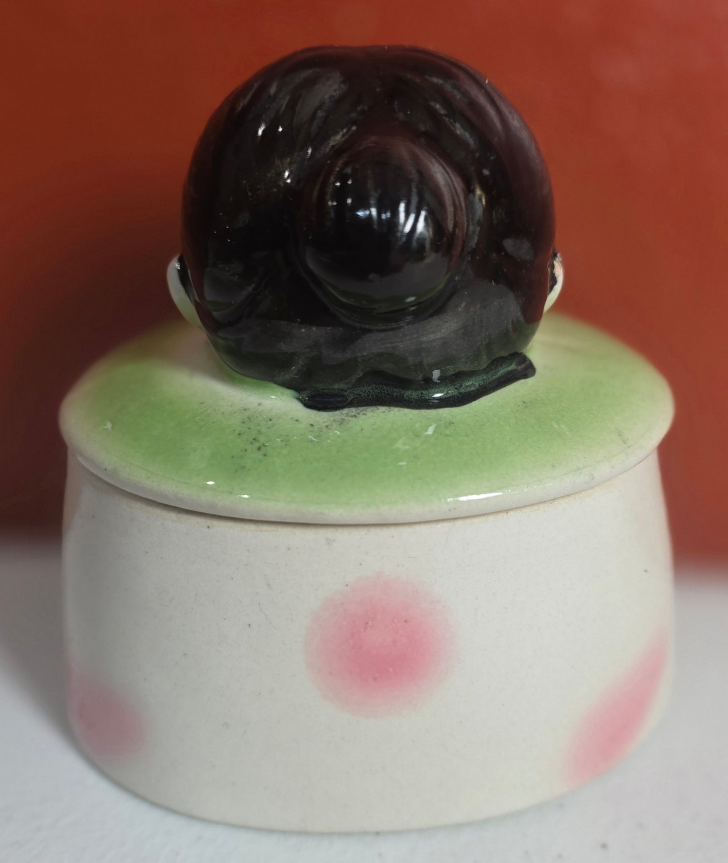 Vintage Ceramic CHOPPER HOPPER Denture Holder