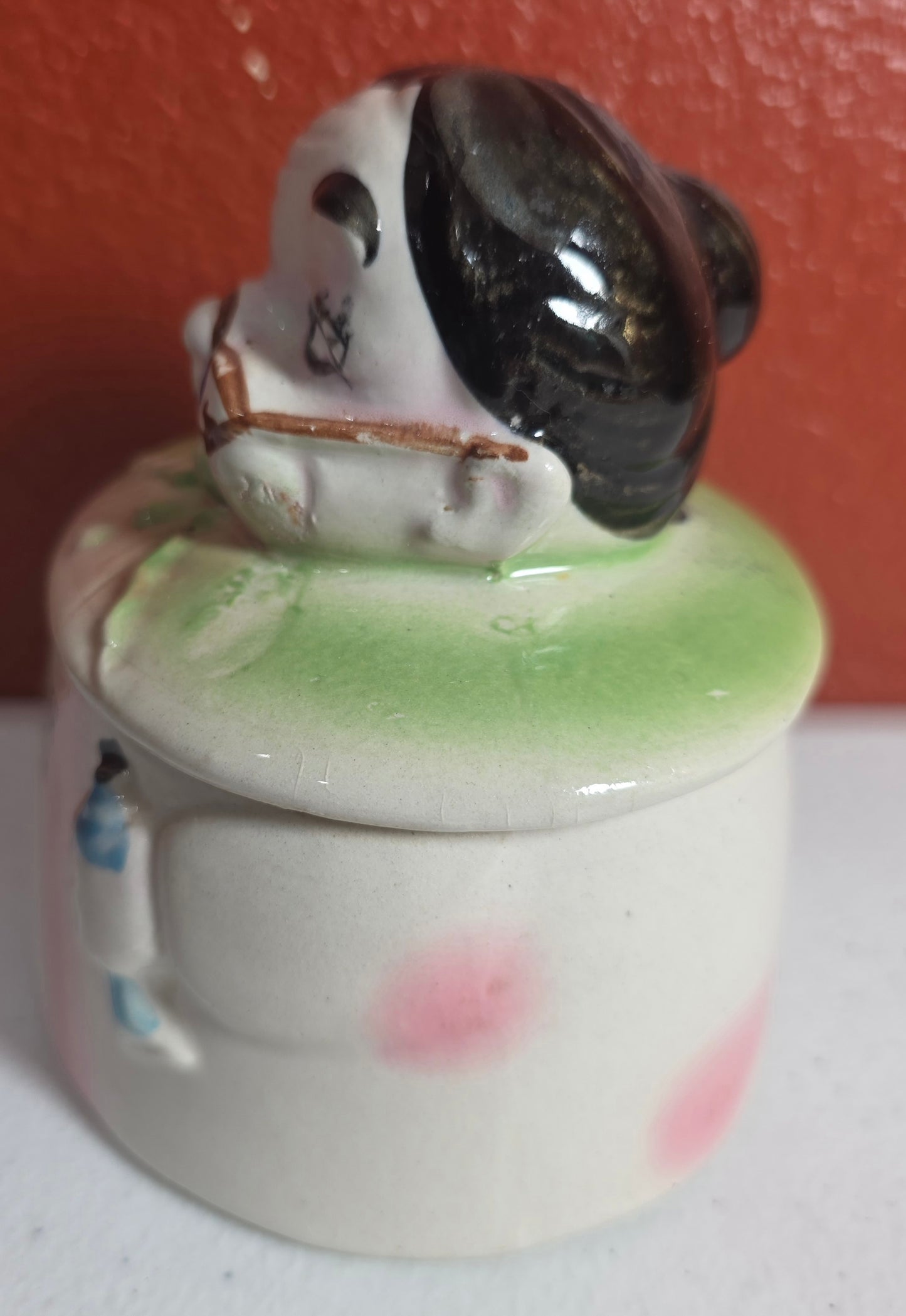 Vintage Ceramic CHOPPER HOPPER Denture Holder