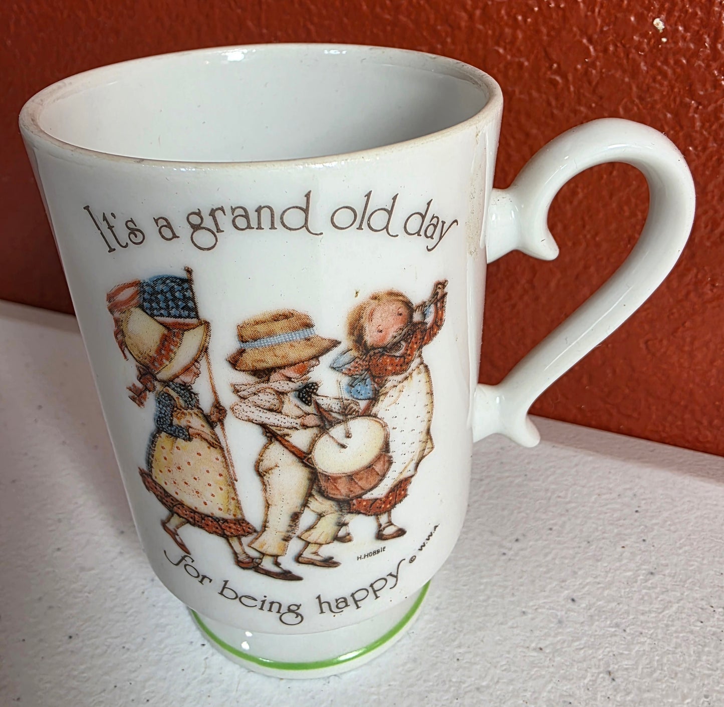 VINTAGE 1974 HOLLY HOBBIE  PORCELAIN CUP MUG