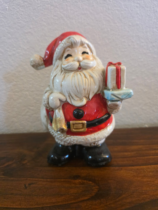 Homco Santa Bisque Coin Bank