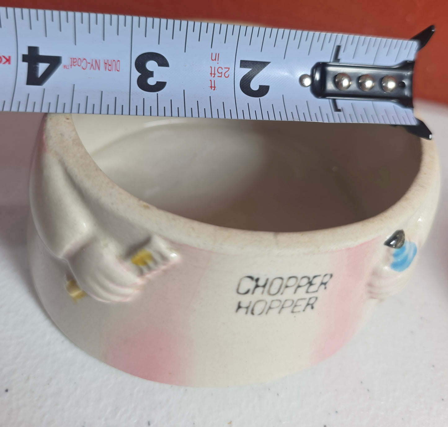 Vintage Ceramic CHOPPER HOPPER Denture Holder