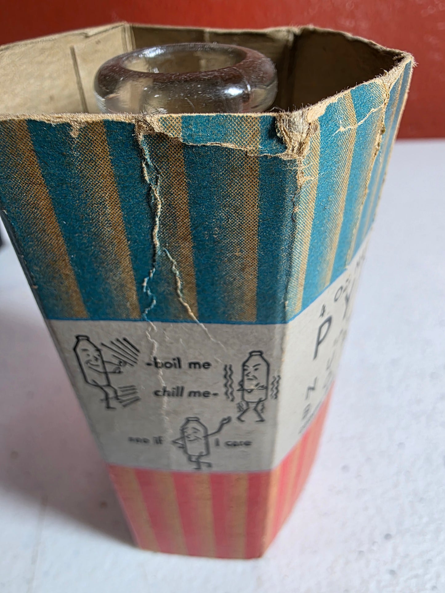 Vintage 4 oz. Narrow Neck Pyrex Nursing Bottle